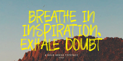 Real Flores Brush Font Poster 4