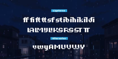Rainy Pixelo Font Poster 12