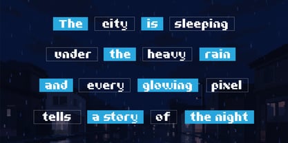 Rainy Pixelo Font Poster 3
