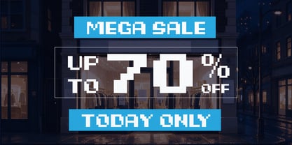 Rainy Pixelo Font Poster 6