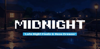 Rainy Pixelo Font Poster 2