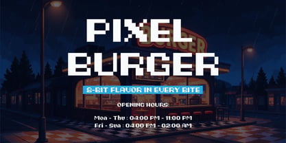 Rainy Pixelo Font Poster 4