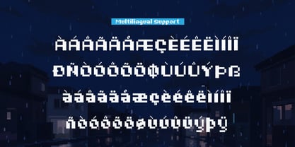 Rainy Pixelo Font Poster 11