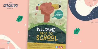 Stackido Font Poster 3