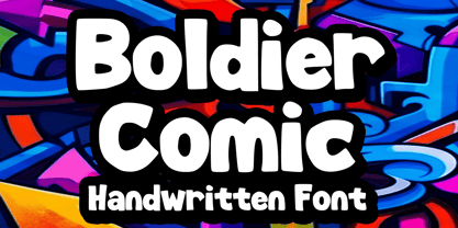 Boldier Comic Font Poster 1