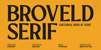 Broveld Font Poster 1