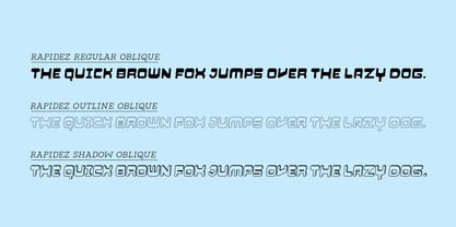 Rapidez Font Poster 6