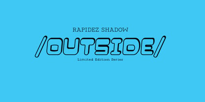Rapidez Font Poster 4