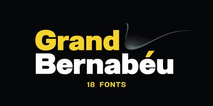 Grand Bernabeu Font Poster 1