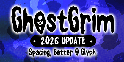 Ghost Grim Font Poster 1