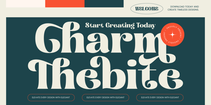 Charm Thebite Font Poster 1