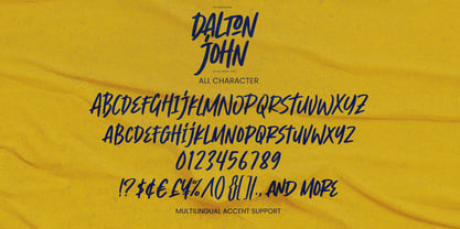 Dalton John Font Poster 7