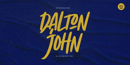 Dalton John Font Poster 2