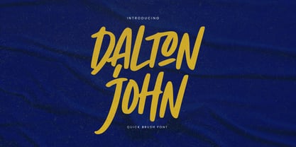 Dalton John Font Poster 1
