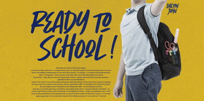 Dalton John Font Poster 9