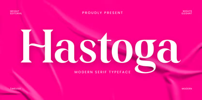 Hastoga Font Poster 1