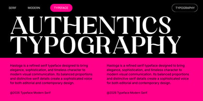 Hastoga Font Poster 9