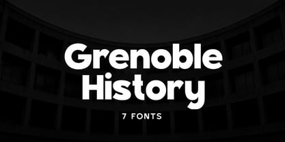 Grenoble History Font Poster 1