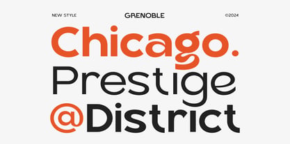 Grenoble History Font Poster 4