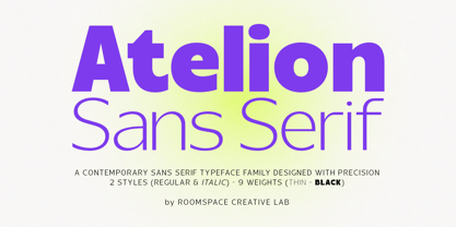 Atelion Font Poster 1