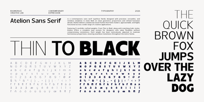 Atelion Font Poster 13