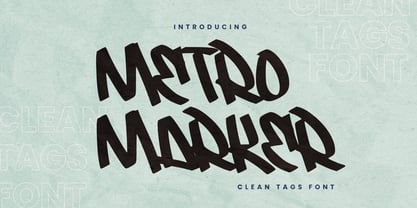 Metro Marker Font Poster 1