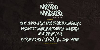 Metro Marker Font Poster 7
