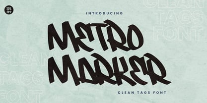 Metro Marker Font Poster 2