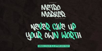 Metro Marker Font Poster 8