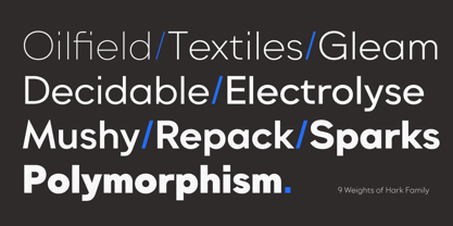 Hark Font Poster 13