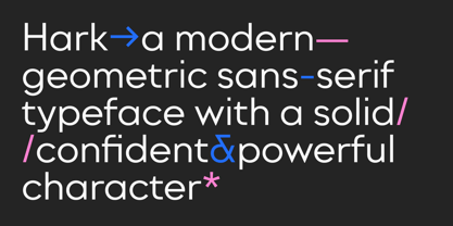 Hark Font Poster 2