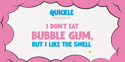 Quickle Font Poster 8
