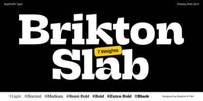 Brikton Slab Font Poster 1