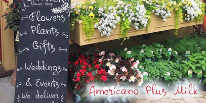 Americano Plus Milk Font Poster 4