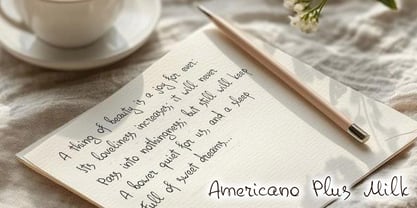 Americano Plus Milk Font Poster 3