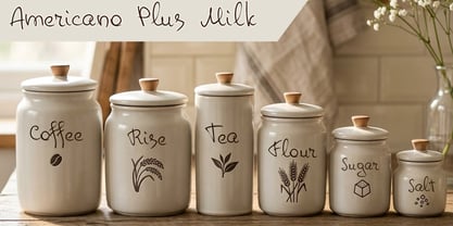 Americano Plus Milk Font Poster 6
