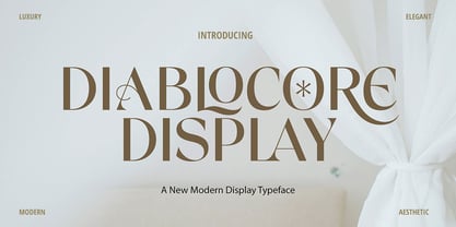 Diablocore Display Font Poster 1