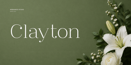 Clayton Font Poster 1