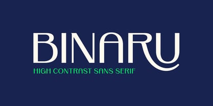 Binaru Font Poster 1