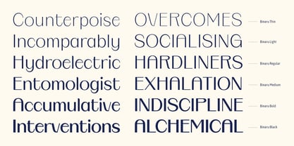Binaru Font Poster 2
