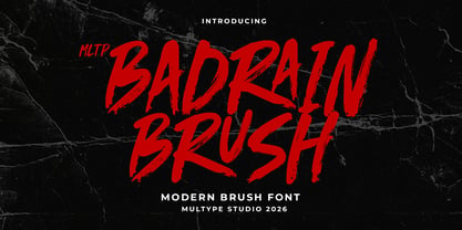MLTP Badrain Brush Font Poster 1