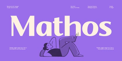 TG Mathos Font Poster 1