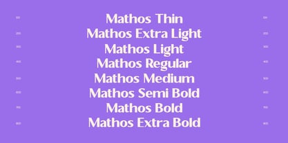 TG Mathos Font Poster 3