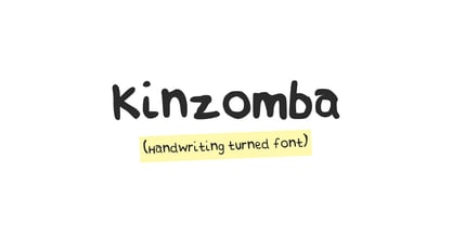 Kinzomba Font Poster 2