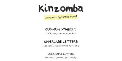Kinzomba Font Poster 1