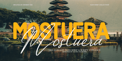 Mostivera Script Font Poster 3