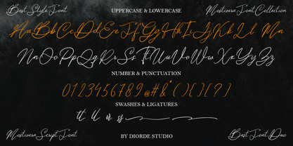 Mostivera Script Font Poster 9