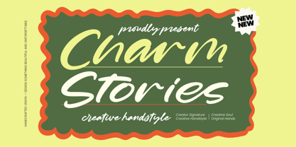 Charm Stories Font Poster 1