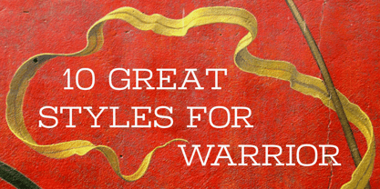 Warrior Font Poster 3