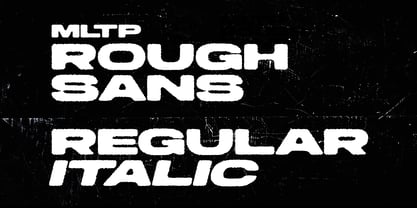 MLTP Rough Sans Font Poster 9